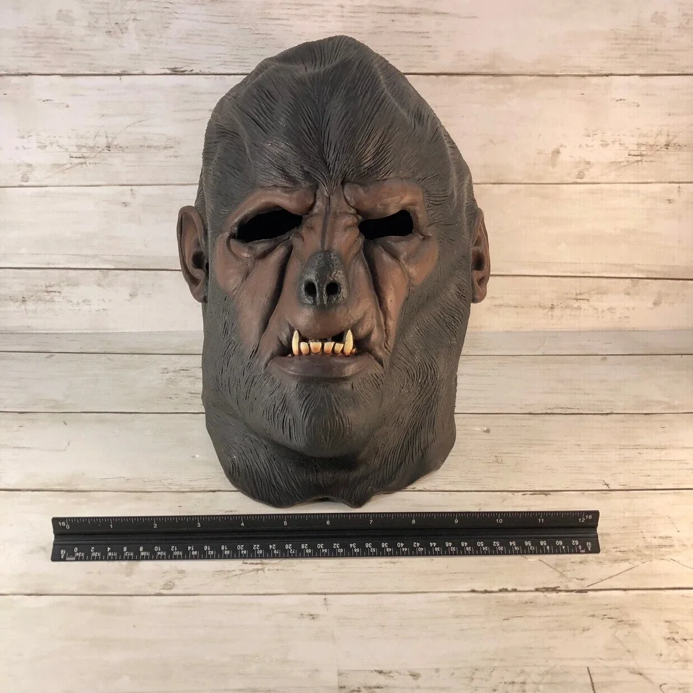 Vintage 1997 Wolfman Mask Universal Monsters Paper Magic Group Latex Horror Bro
